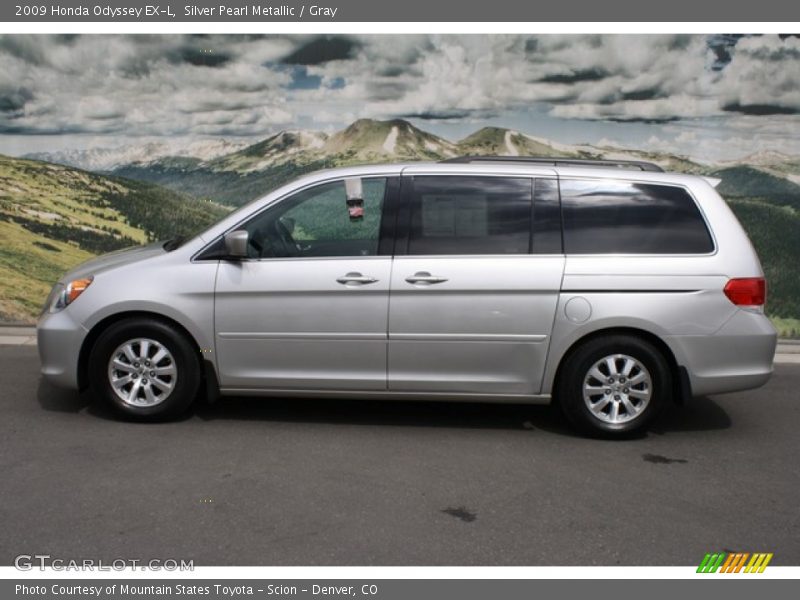Silver Pearl Metallic / Gray 2009 Honda Odyssey EX-L