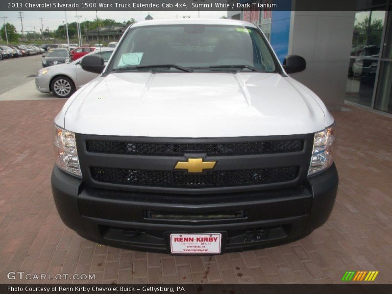 Summit White / Dark Titanium 2013 Chevrolet Silverado 1500 Work Truck Extended Cab 4x4