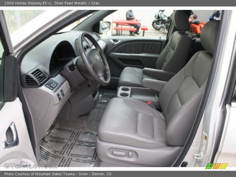 2009 Odyssey EX-L Gray Interior