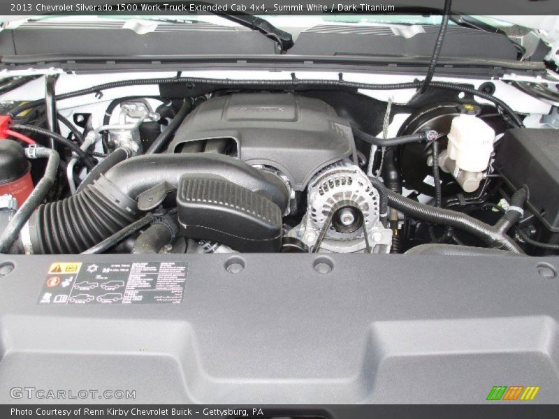Summit White / Dark Titanium 2013 Chevrolet Silverado 1500 Work Truck Extended Cab 4x4