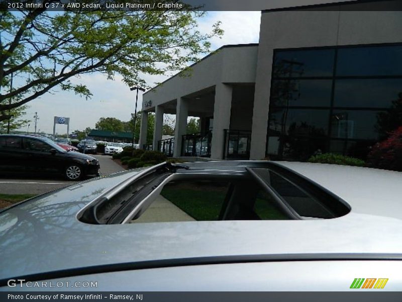 Liquid Platinum / Graphite 2012 Infiniti G 37 x AWD Sedan