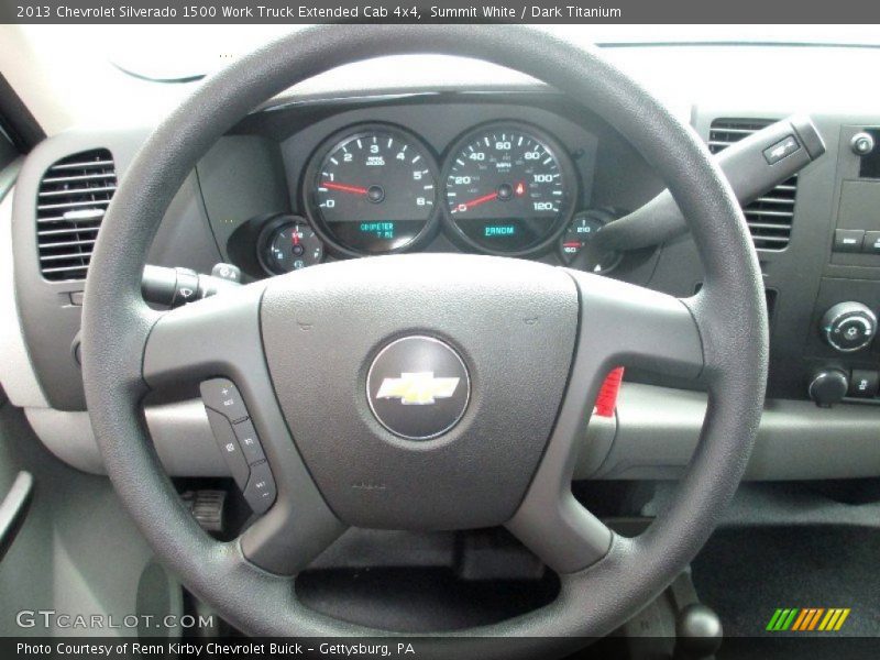 Summit White / Dark Titanium 2013 Chevrolet Silverado 1500 Work Truck Extended Cab 4x4