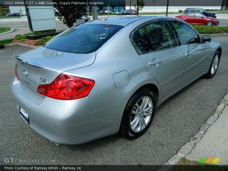 Liquid Platinum / Graphite 2012 Infiniti G 37 x AWD Sedan