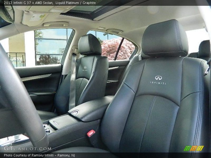 Liquid Platinum / Graphite 2012 Infiniti G 37 x AWD Sedan