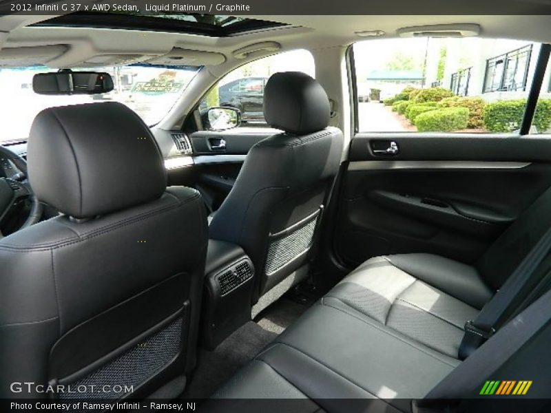 Liquid Platinum / Graphite 2012 Infiniti G 37 x AWD Sedan