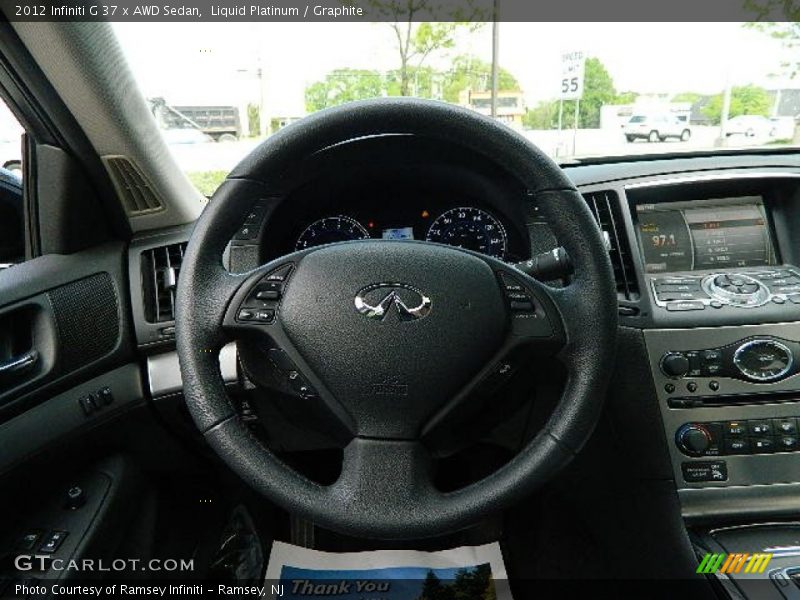 Liquid Platinum / Graphite 2012 Infiniti G 37 x AWD Sedan