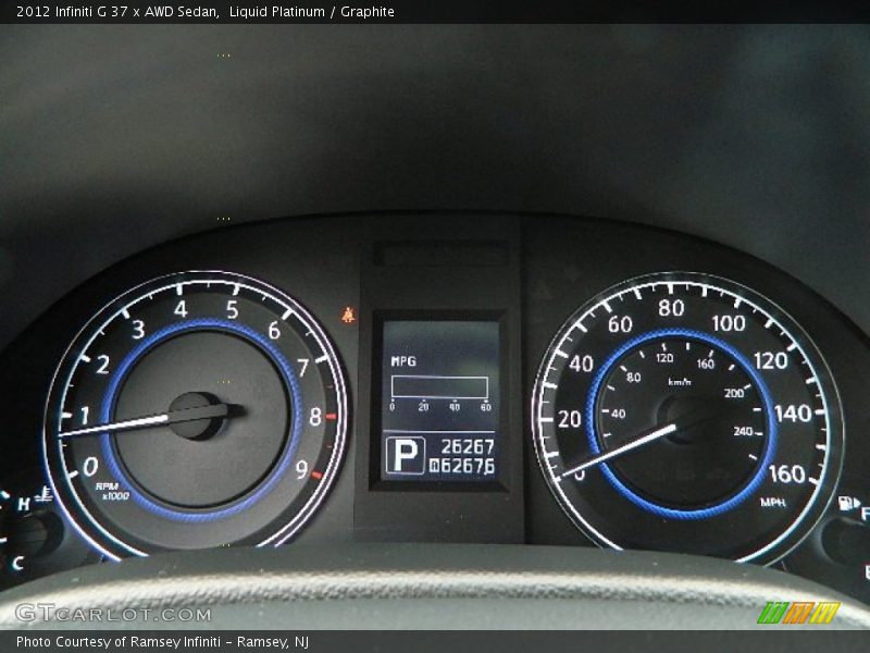 2012 G 37 x AWD Sedan 37 x AWD Sedan Gauges