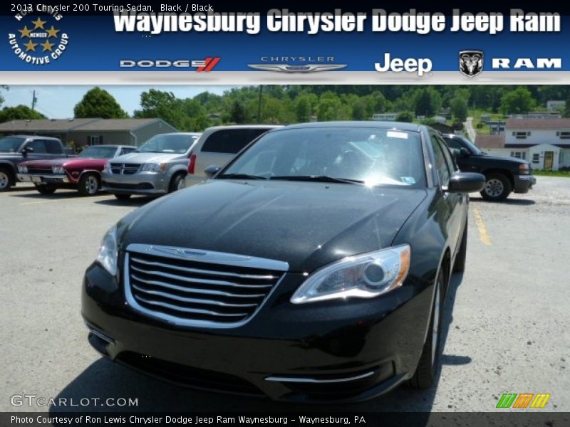 Black / Black 2013 Chrysler 200 Touring Sedan
