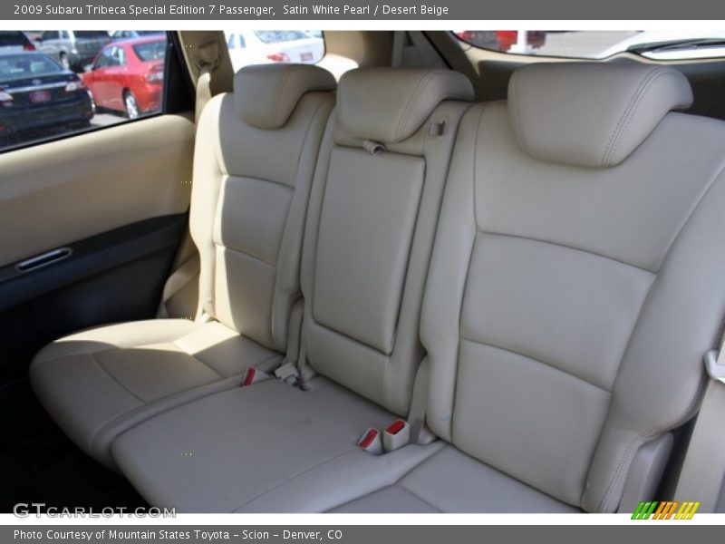 Satin White Pearl / Desert Beige 2009 Subaru Tribeca Special Edition 7 Passenger