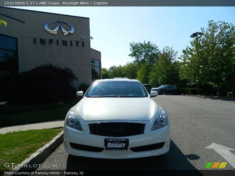 Moonlight White / Graphite 2010 Infiniti G 37 x AWD Coupe