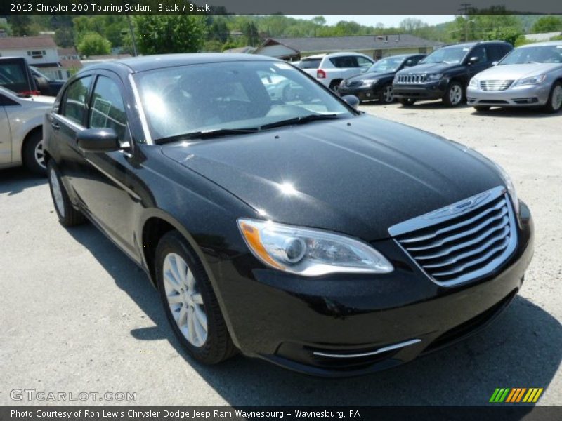 Black / Black 2013 Chrysler 200 Touring Sedan