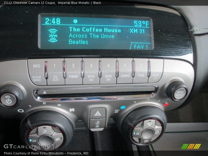 Imperial Blue Metallic / Black 2012 Chevrolet Camaro LS Coupe