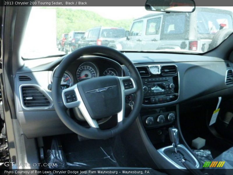 Black / Black 2013 Chrysler 200 Touring Sedan