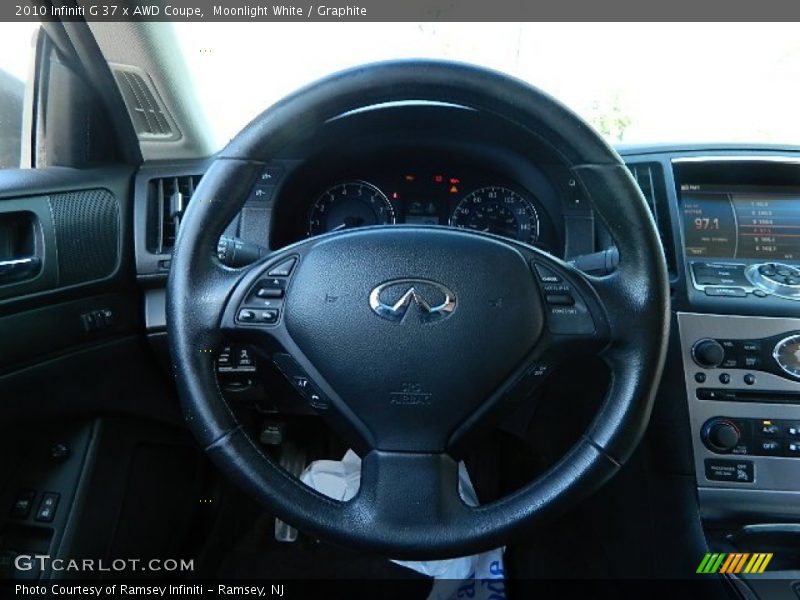 Moonlight White / Graphite 2010 Infiniti G 37 x AWD Coupe