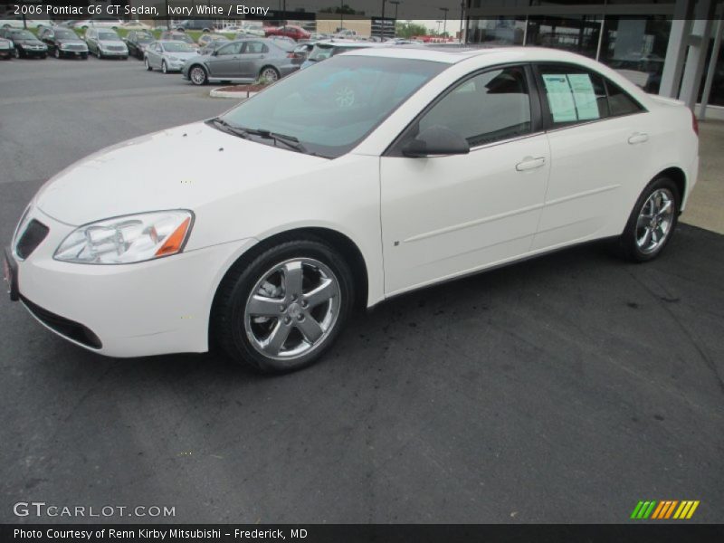 Ivory White / Ebony 2006 Pontiac G6 GT Sedan