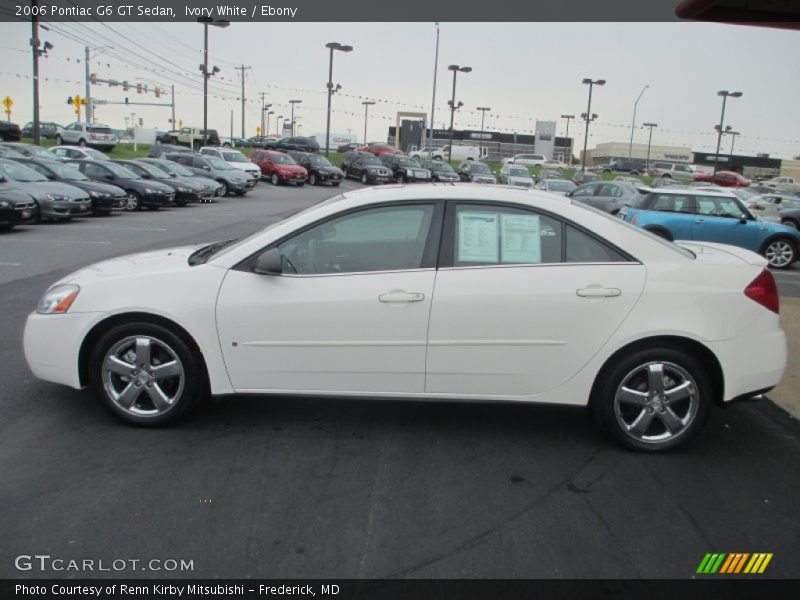 Ivory White / Ebony 2006 Pontiac G6 GT Sedan