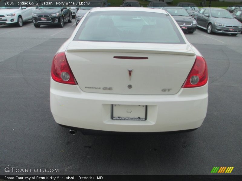 Ivory White / Ebony 2006 Pontiac G6 GT Sedan