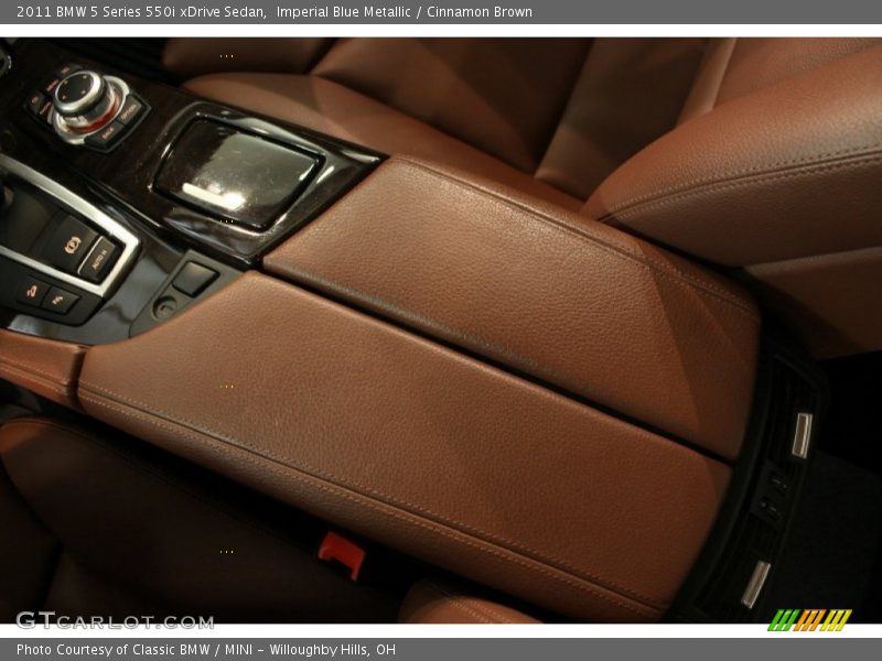 Imperial Blue Metallic / Cinnamon Brown 2011 BMW 5 Series 550i xDrive Sedan