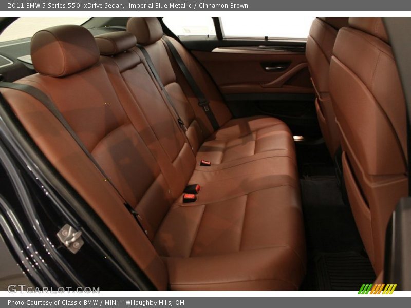 Rear Seat of 2011 5 Series 550i xDrive Sedan