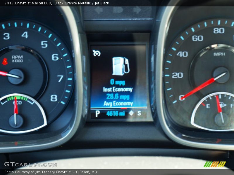 Black Granite Metallic / Jet Black 2013 Chevrolet Malibu ECO