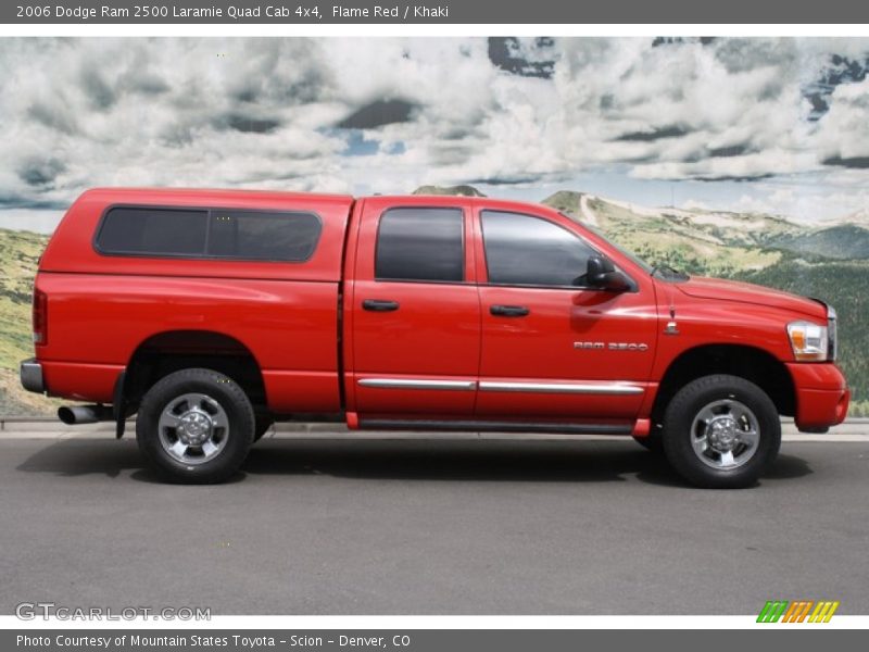 Flame Red / Khaki 2006 Dodge Ram 2500 Laramie Quad Cab 4x4