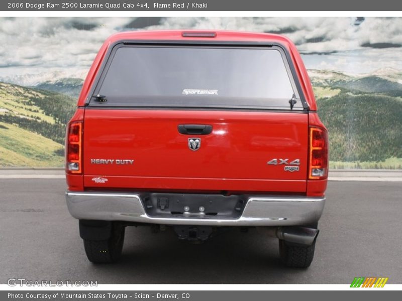 Flame Red / Khaki 2006 Dodge Ram 2500 Laramie Quad Cab 4x4