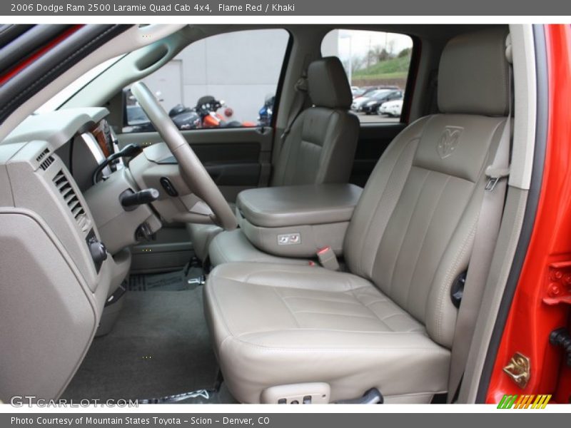 Flame Red / Khaki 2006 Dodge Ram 2500 Laramie Quad Cab 4x4