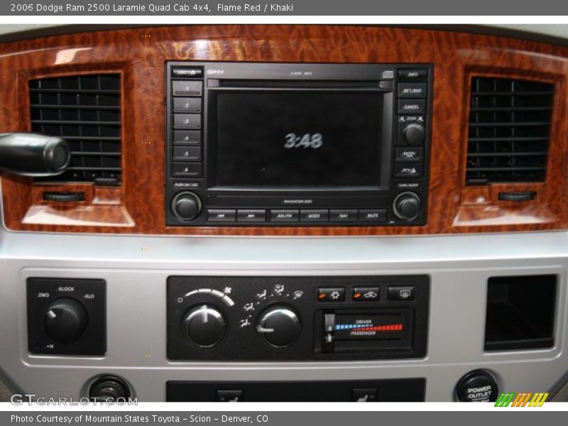 Flame Red / Khaki 2006 Dodge Ram 2500 Laramie Quad Cab 4x4