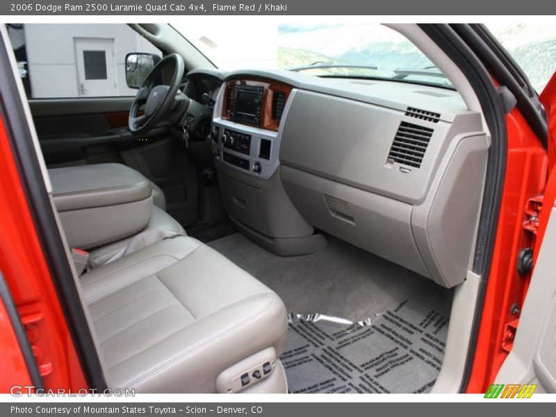 Flame Red / Khaki 2006 Dodge Ram 2500 Laramie Quad Cab 4x4