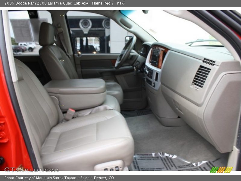 Flame Red / Khaki 2006 Dodge Ram 2500 Laramie Quad Cab 4x4