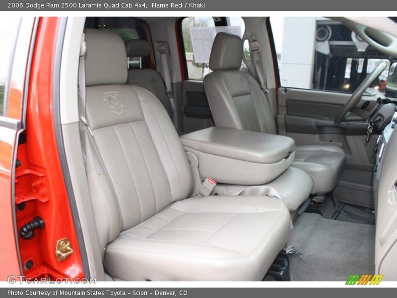 Flame Red / Khaki 2006 Dodge Ram 2500 Laramie Quad Cab 4x4