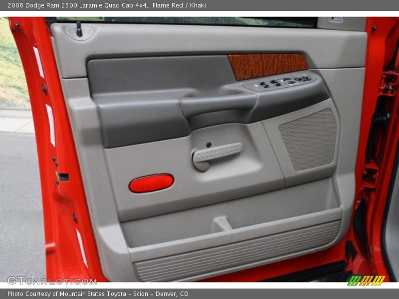 Flame Red / Khaki 2006 Dodge Ram 2500 Laramie Quad Cab 4x4