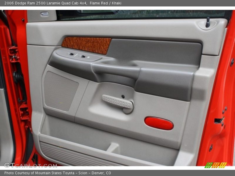 Flame Red / Khaki 2006 Dodge Ram 2500 Laramie Quad Cab 4x4