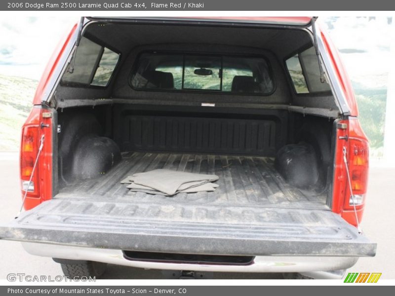 Flame Red / Khaki 2006 Dodge Ram 2500 Laramie Quad Cab 4x4