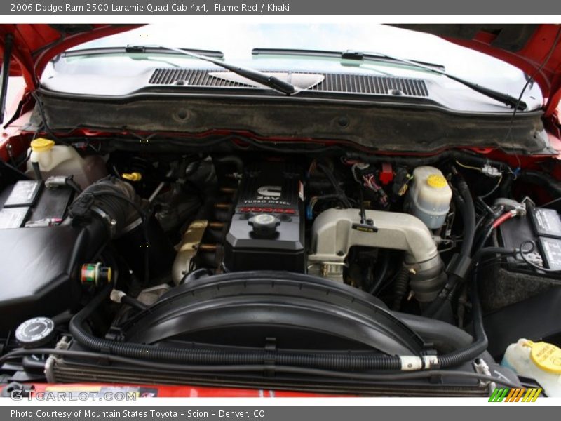 Flame Red / Khaki 2006 Dodge Ram 2500 Laramie Quad Cab 4x4