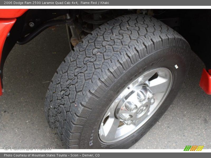 Flame Red / Khaki 2006 Dodge Ram 2500 Laramie Quad Cab 4x4