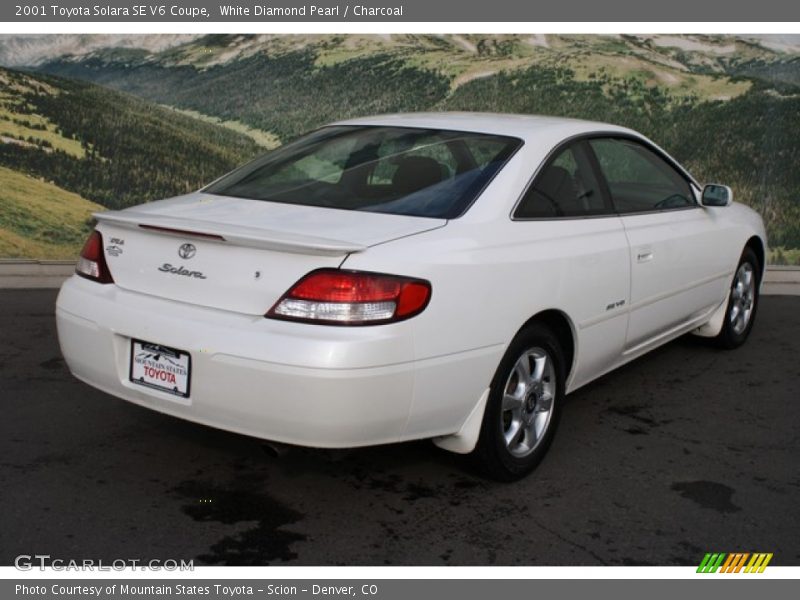 White Diamond Pearl / Charcoal 2001 Toyota Solara SE V6 Coupe