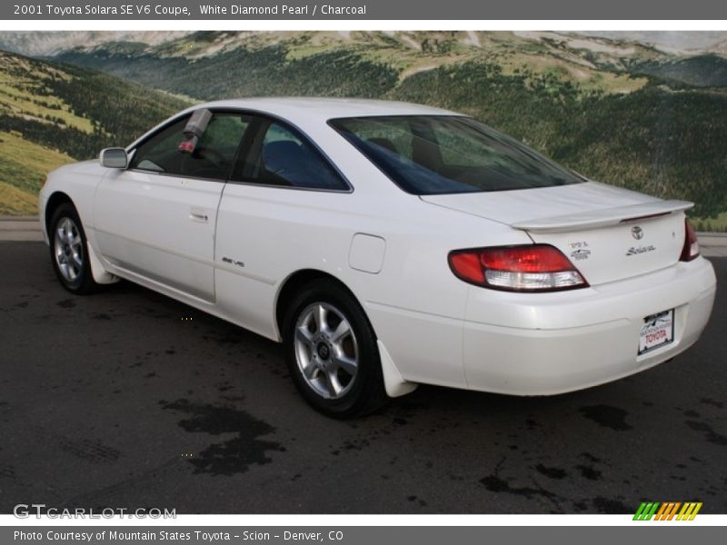 White Diamond Pearl / Charcoal 2001 Toyota Solara SE V6 Coupe