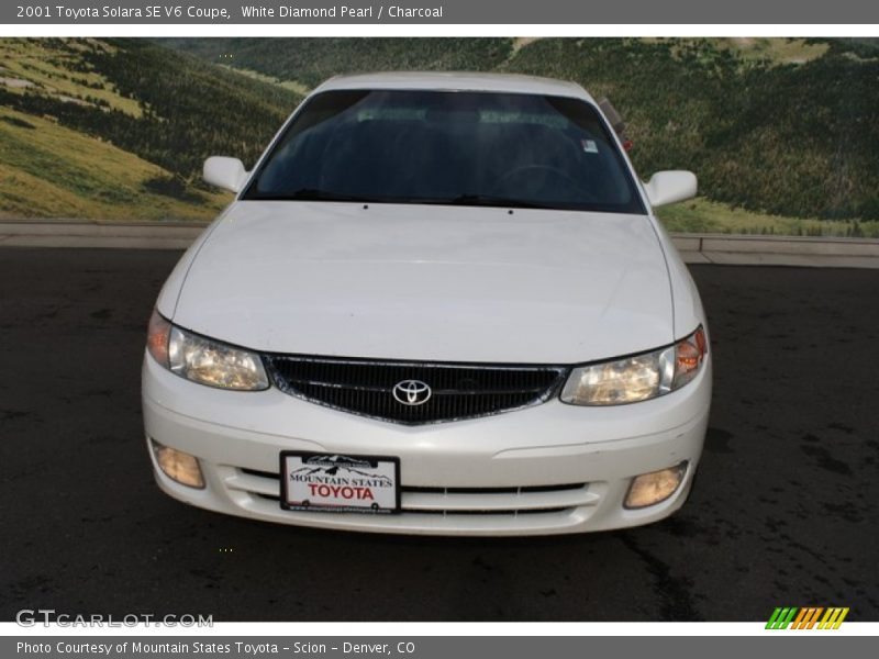 White Diamond Pearl / Charcoal 2001 Toyota Solara SE V6 Coupe