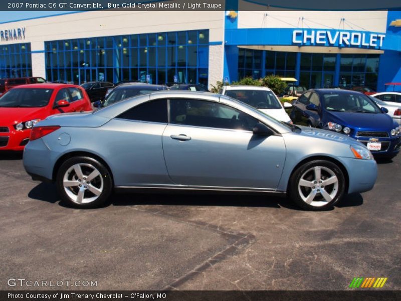 Blue Gold Crystal Metallic / Light Taupe 2007 Pontiac G6 GT Convertible