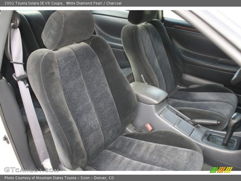 White Diamond Pearl / Charcoal 2001 Toyota Solara SE V6 Coupe