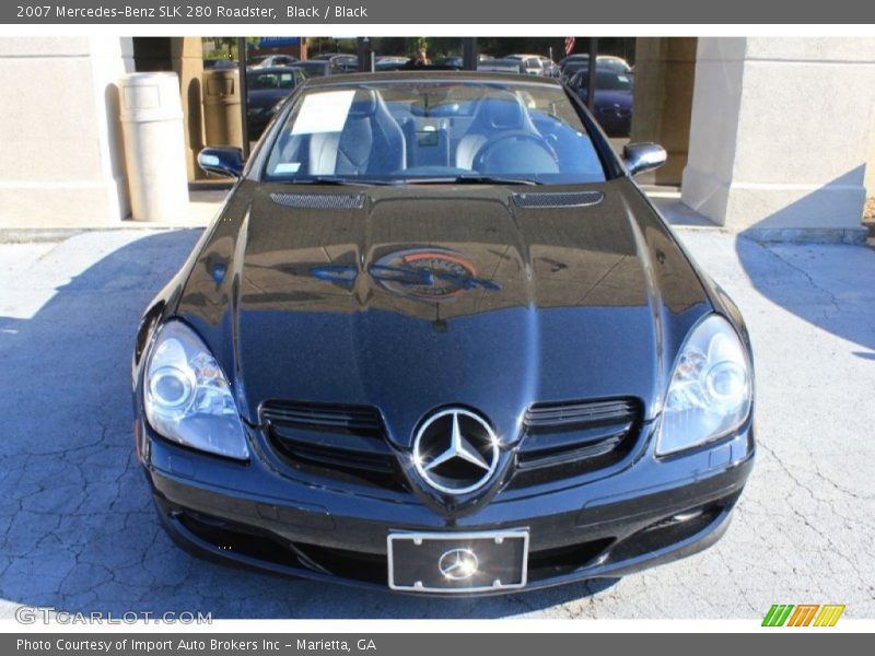 Black / Black 2007 Mercedes-Benz SLK 280 Roadster