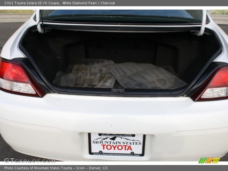 White Diamond Pearl / Charcoal 2001 Toyota Solara SE V6 Coupe