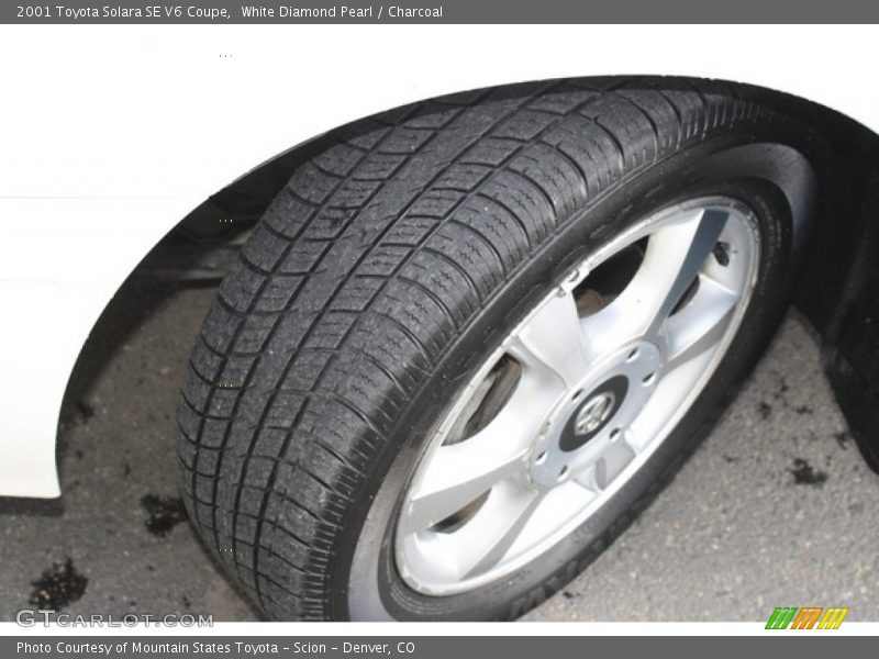 White Diamond Pearl / Charcoal 2001 Toyota Solara SE V6 Coupe