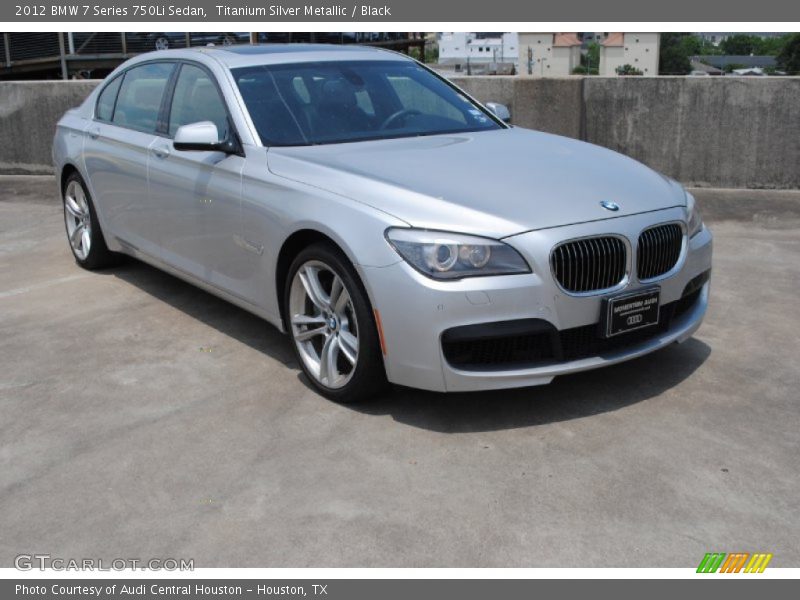 Titanium Silver Metallic / Black 2012 BMW 7 Series 750Li Sedan