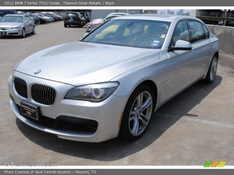 Titanium Silver Metallic / Black 2012 BMW 7 Series 750Li Sedan