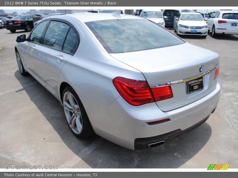 Titanium Silver Metallic / Black 2012 BMW 7 Series 750Li Sedan