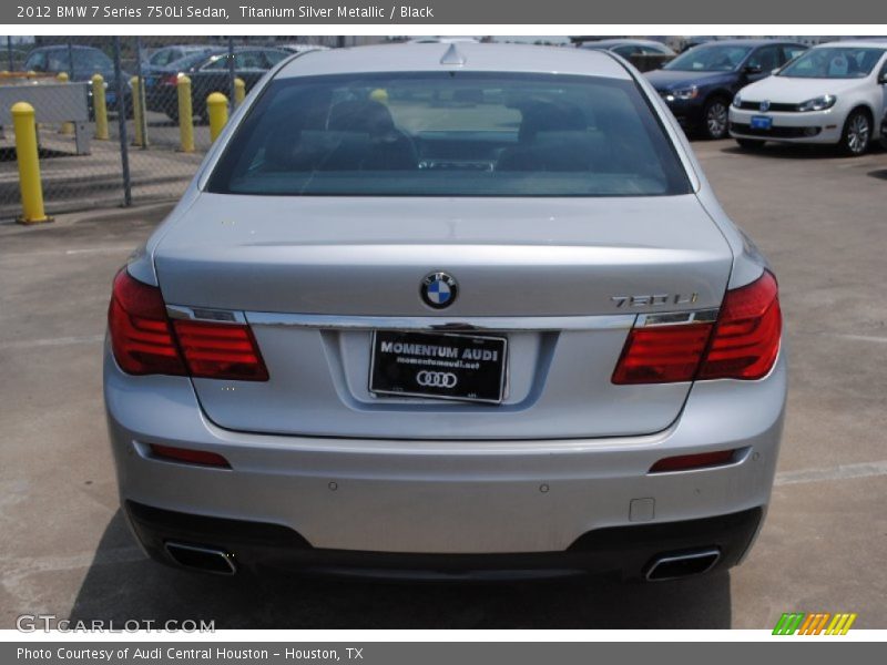 Titanium Silver Metallic / Black 2012 BMW 7 Series 750Li Sedan