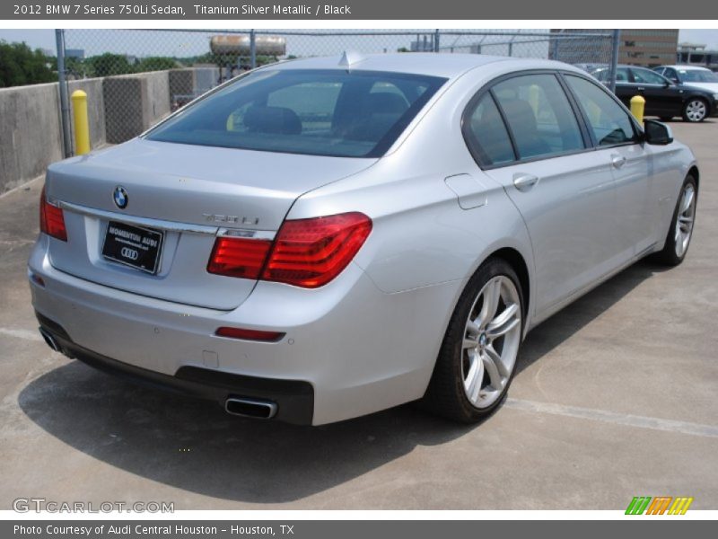 Titanium Silver Metallic / Black 2012 BMW 7 Series 750Li Sedan