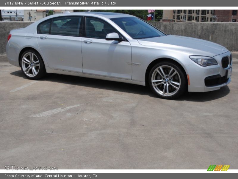 Titanium Silver Metallic / Black 2012 BMW 7 Series 750Li Sedan
